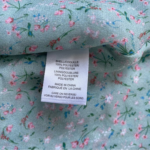 Divine Heritage Floral Printed Mini Teal Slip Dress - Picture 10 of 11